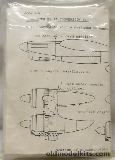 Aeroclub 1/72 Lancaster Mk.II Conversion - Bagged, XB2 plastic model kit